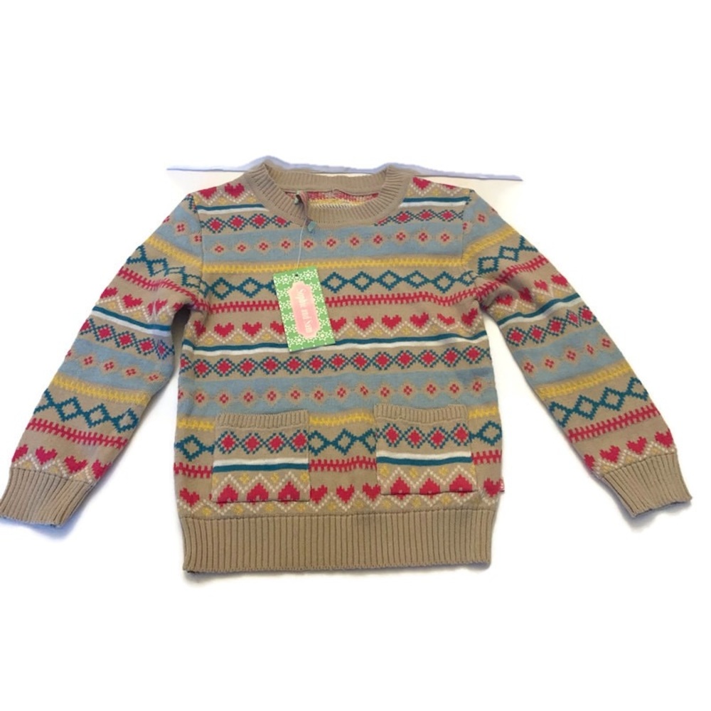 Sophie & Sam hearty fair isle sweater size 2T NWT